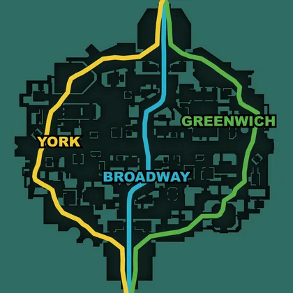 Mapa de Deadlock com as três lanes